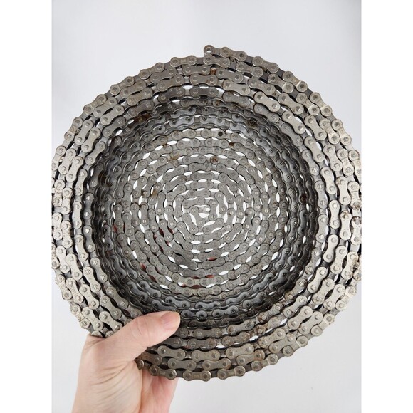 Bike Chain Bowl 10" * Conversation Piece Shimano MTB Road Mountain Trail - Fun!‎ - Picture 10 of 12